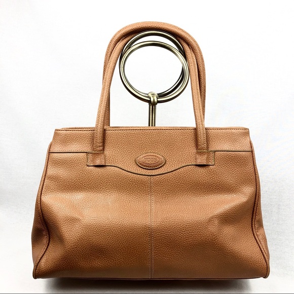 Tod's Handbags - Tod’s shopping tote in tan pebbled leather